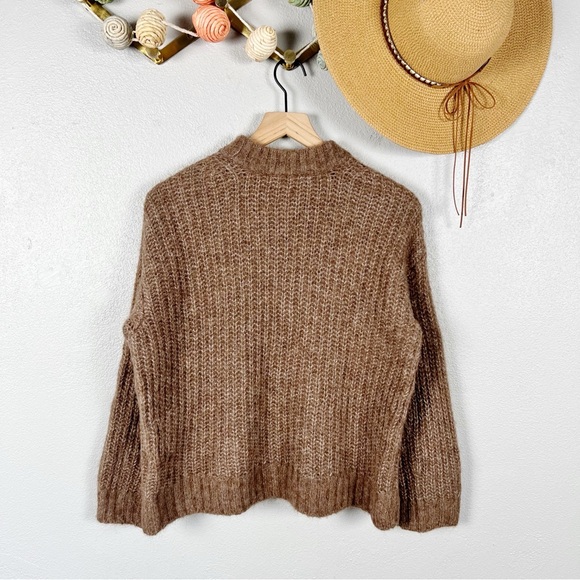 Sezane Jose Jumper Sweater in Dark Taupe Size Small - Picture 6 of 12